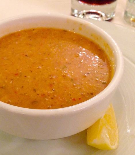 Red lentil and bulgur soup by LWY